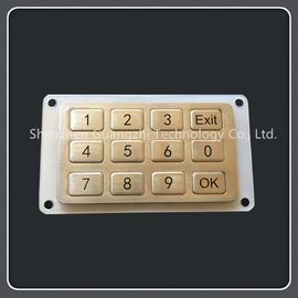 3x4 Layout Waterproof Numeric Keypad 12 Keys Type For Industrial Equipment