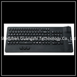 Mechanical Silicone Rubber Keypad Black For Industrial Equipment Washable