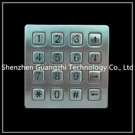 Vandalism Proof Industrial Numeric Keypad , Stainless Steel Keyboard